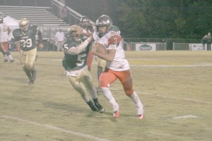 Jalen Smith (3) chews up the yards at Conway Friday. (Photo/Robert Anderson)