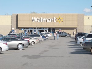 Shoppers prepare for Walmart’s final days. (Photo/Barbara Ball)