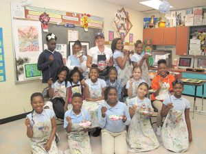 Art Smarts – Kimi B. Daly (back row, center), Art teacher at Fairfield Magnet School for Math and Science, and her students: Makayla Mann, Gianna Rhodes, Kimi Daly, Reniya Lyles, Tiauna Turner, Sharmelle Holmes, Caniya Brown, Paige English, Tavetria Amponsah, Layla Metts, Senai Greene, Trinity Skye, Tyus Armstrong, Skyla Hart, Alexia Hernandez and Jazzalyn McConnell. The Magnet School recently received the highest scores in the state in both Art and Music. (Photo/Stephanie Boswell)